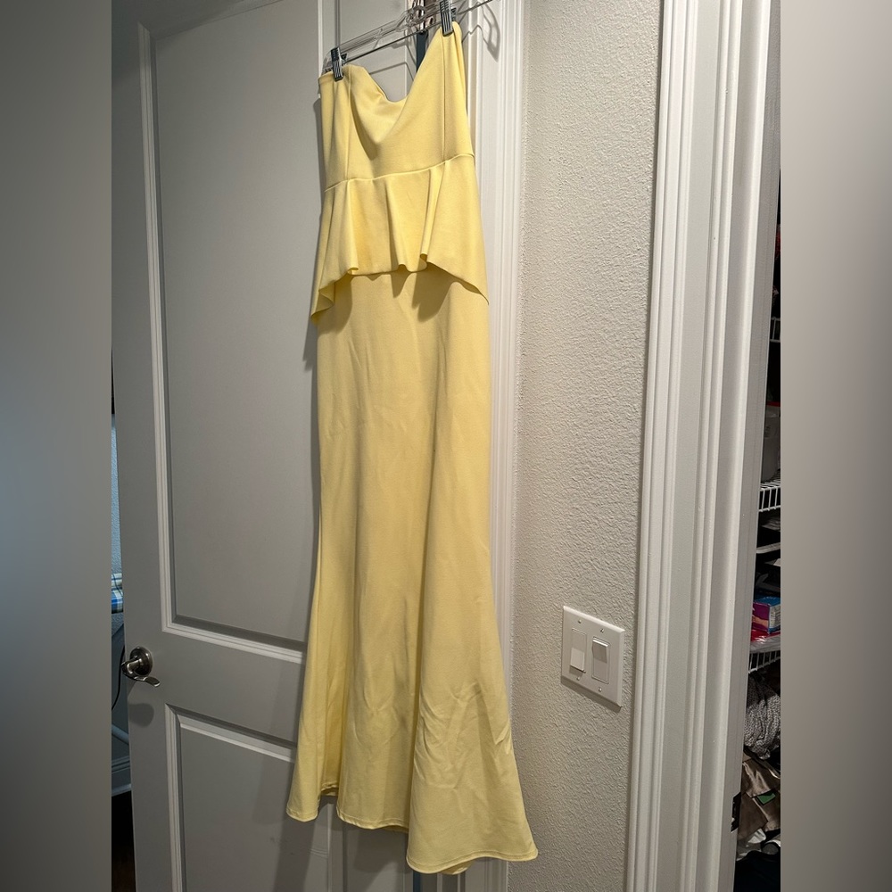 Long baby yellow dress